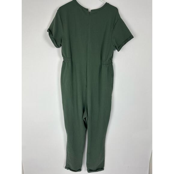Lot of 2 The Nines by Hatch Size XXL Maternity Jumpsuit Rompers Blue Green Cutes - Picture 6 of 16